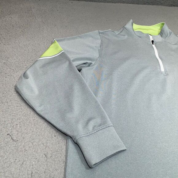 Footjoy Sweater Men Extra Large Gray Perform Zip Mid Layer French Terry Golf - Picture 11 of 16
